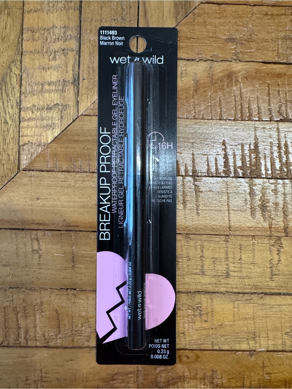 NEW wet n wild Retractable 16H Gel Eyeliner - Black Brown Shade